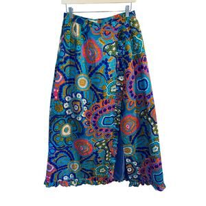 Rare Vintage 1960's Alice of California Women's Wrap Maxi Skirt